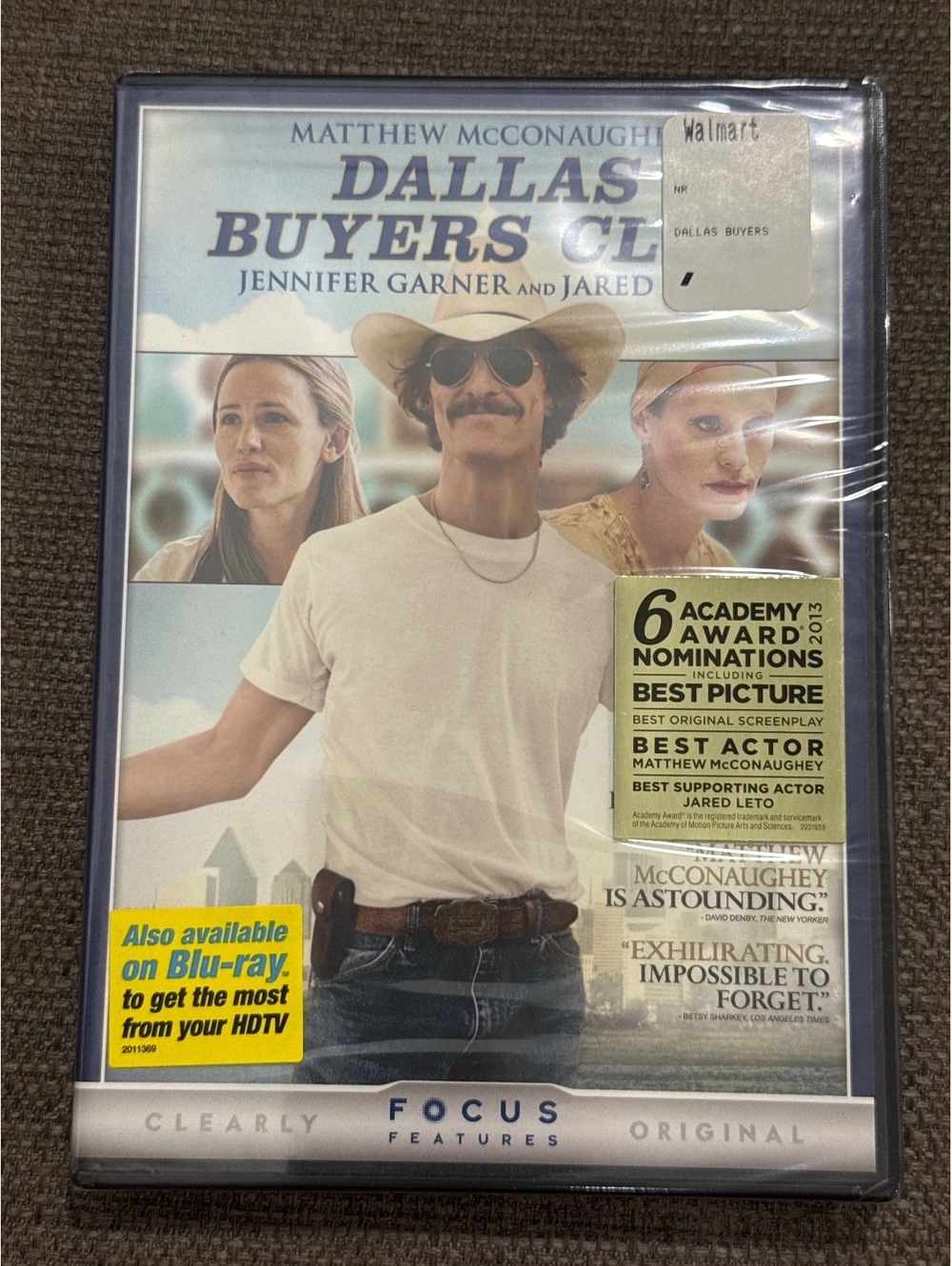 Dallas Buyers Club (DVD, 2014) Matthew Mcconaughey Jennifer Garner Jared Leto
